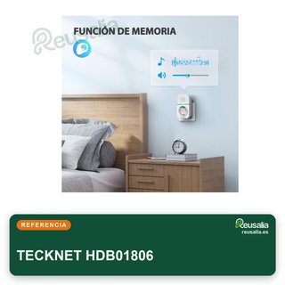 TECKNET Timbre inalámbrico enchufable impermeable