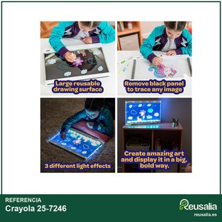 Crayola pizarra led creativa niños
