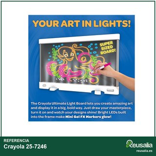 Crayola pizarra led creativa niños