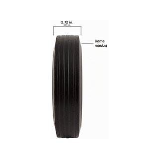 Titan rueda goma sólida 10 pulgadas 300 lb