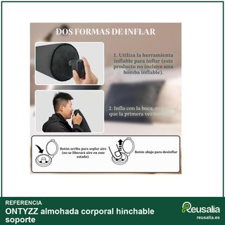 ONTYZZ almohada corporal hinchable soporte