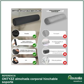 ONTYZZ almohada corporal hinchable soporte