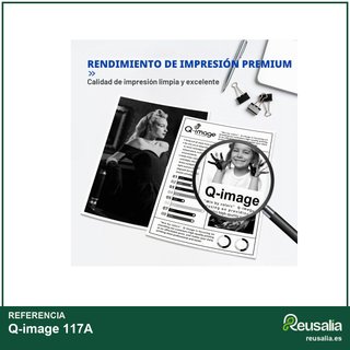 Q-image cartucho tóner negro compatible HP 117A