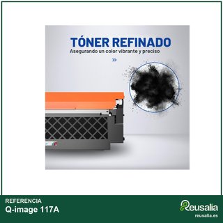 Q-image cartucho tóner negro compatible HP 117A