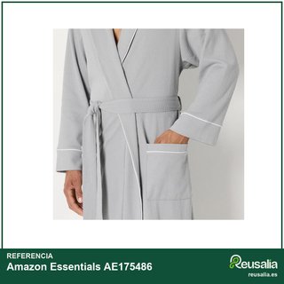 Amazon Essentials albornoz hombre ligero gofre
