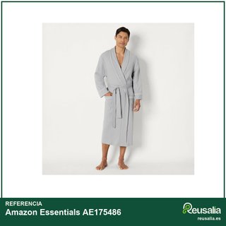 Amazon Essentials albornoz hombre ligero gofre
