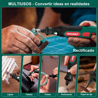HYCHIKA Mini Amoladora 3,6V 77