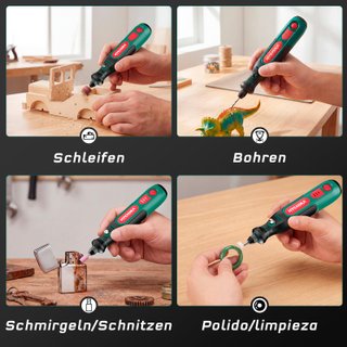HYCHIKA Mini Amoladora 3,6V 77