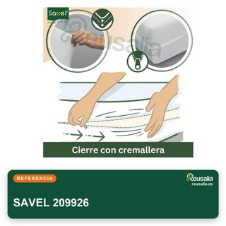 SAVEL funda colchón microfibra 80x190-200 cm
