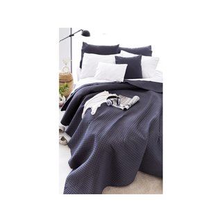 Todocama colcha boutí microfibra gris oscuro