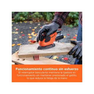 BLACK+DECKER lijadora detalle Mouse BEW230BC 55W