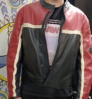Chaqueta de motorista y pantalon a juego SMOKED SALMON RACING talla M