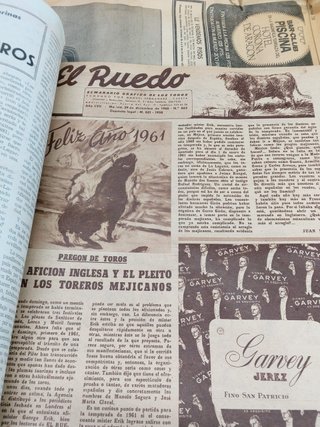 Tauromaquia. Revista El Ruedo 1960.