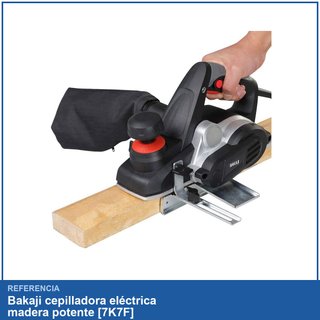 Bakaji cepilladora eléctrica madera potente [7K7F]
