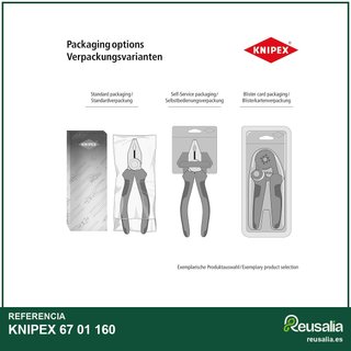 KNIPEX Alicates corte frontal 67 01 160
