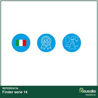 Finder serie 14 automático escalera 16A