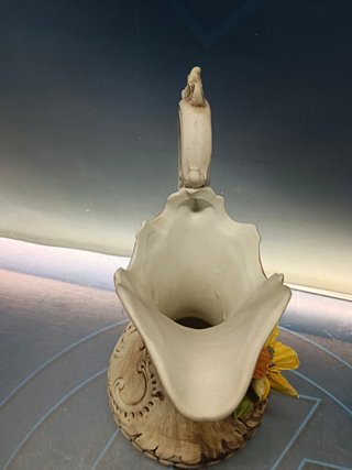 Jarron porcelana , 31x17x16 cm, sin taras, copodimonte