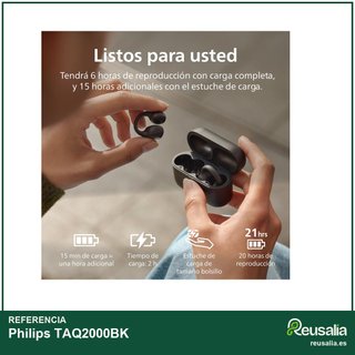 Philips TAQ2000BK auriculares bluetooth multipunto