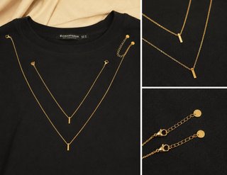 Collar Stradivarius Dorado