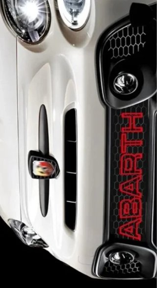 Letras ABARTH paragolpes delantero