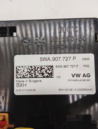 Volkswagen 5wa907727p módulo electronico golf 4143