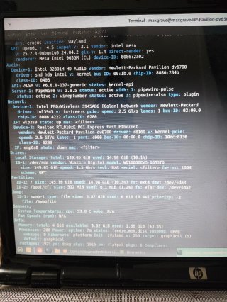 Portátil HP Pavilion dv6500 (4GB RAM)