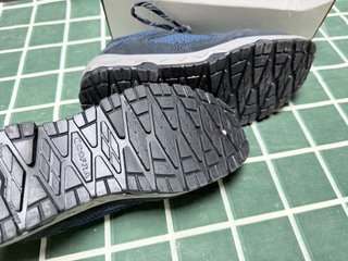Zapatos de seguridad Coffe azules y grises