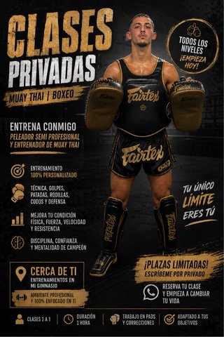 Entrenador personal muay thai