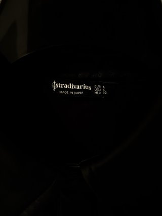 Chaqueta de cuero negra