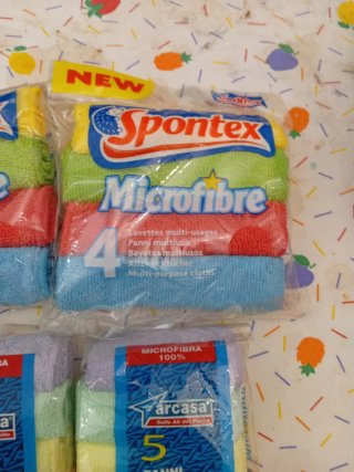 Panni Microfibra Spontex e Arcasa Multiuso