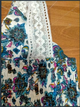 Vestido estampado floral talla M