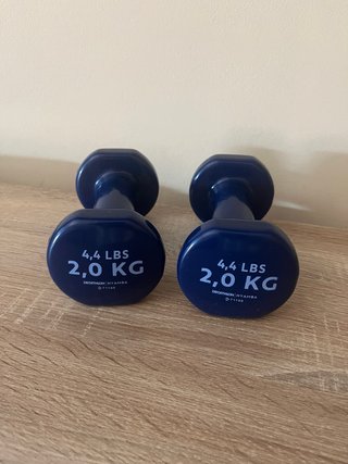 2 Mancuernas 2 Kg (4.4 LBS) Decathlon