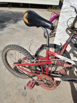 Bicicleta BMX Panther Roja y Blanca