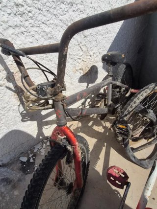 Bicicleta BMX Panther Roja y Blanca