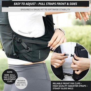 Build & Fitness Chaleco running talla L 2 botellas
