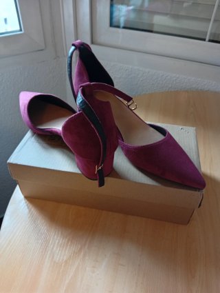 Zapatos de tacón morados talla 43
