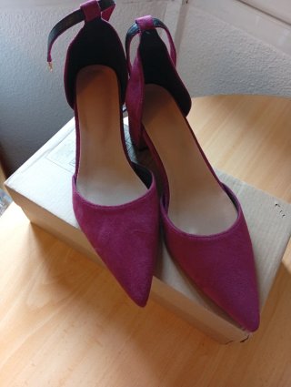 Zapatos de tacón morados talla 43