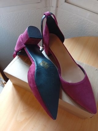 Zapatos de tacón morados talla 43
