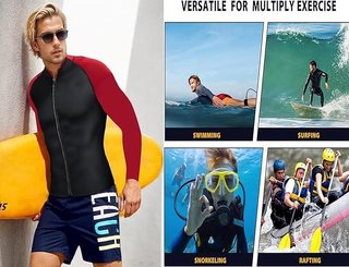 DownLTL Chaqueta Neopreno Hombres 2mm Manga Larga