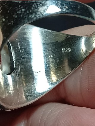 Anillo Plata Ley Citrino