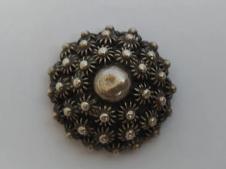Rafael Domínguez - Botón Plata 925 Charro - 2.5cm
