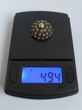 Rafael Domínguez - Botón Plata 925 Charro - 2.5cm