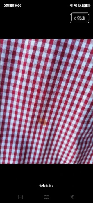 Camicia Gabrielle Vichy fantasia rosso e bianco