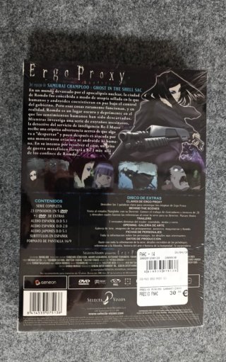 Ergo Proxy DVD Serie Completa Precintada