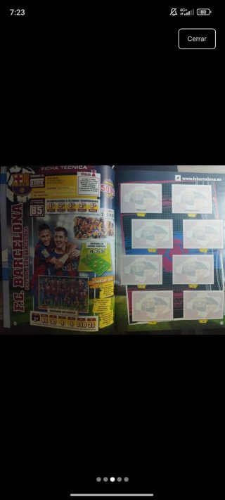 Álbum Cromos Liga BBVA 2015-16 Panini vacío