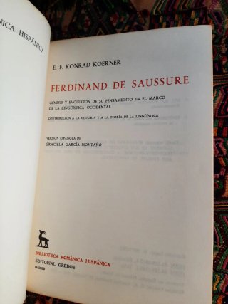 Ferdinand de Sausurre Konrad Koerner