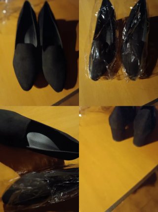 Zapatos negros de mujer talla 40 tacón bajo