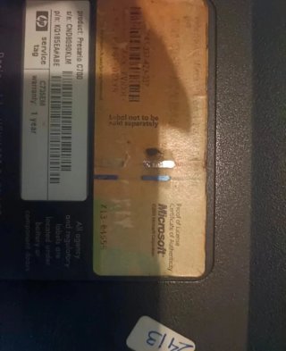 Portátil Compac 4GB RAM funciona todo