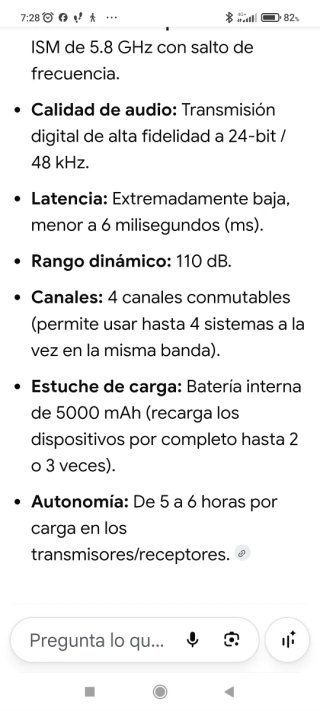 Sistema Inalámbrico Guitarra y bajo eléctrico.