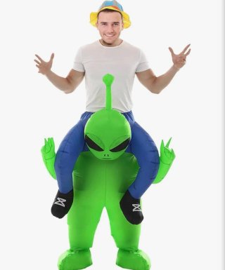 Disfraz inflable de alienígena